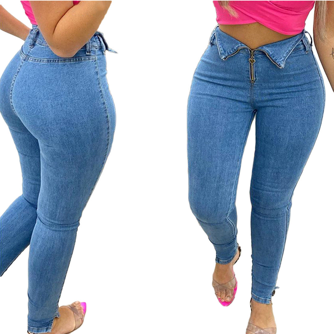 Fashion casual jeans with jeans Global Grab Store